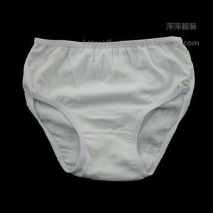 女童内裤纯棉三角纯白色