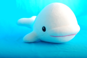 凯佩珑奇骏海洋联萌海洋公仔爆款可爱白鲸粒子公仔白鲸毛绒公仔