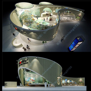 e01房展科技展览展会展厅展台展示空间设计3d模型效果图3dmax cad