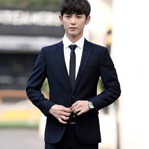 西服套装男三件套商务面试青少年职业装大学生正装上班男生土西装