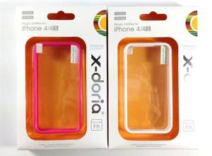 正品 x-doria道瑞适用iphone4 4s手机信号圈 边框保护套壳软硬框