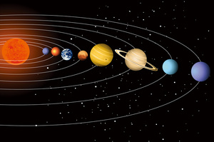 太阳系九大行星挂图宇宙星空海报宿舍墙画书房贴画教室布置装饰画