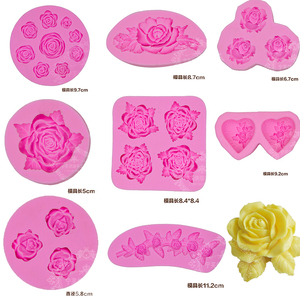 玫瑰花模具 diy 食品级硅胶 烘培专用 情人节巧克力diy手工皂冰格