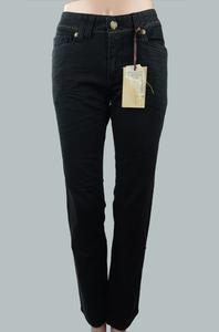 双11外贸出口原单品牌专柜正品女装中腰黑色显瘦牛仔裤小脚裤