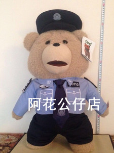 电影原版TED唱歌录音警熊police泰迪订制公仔我的特警男友警熊