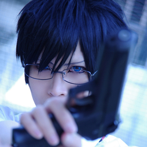 青之驱魔师 奥村雪男 黑色 cosplay假发