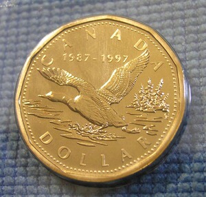 加拿大1元纪念币