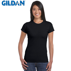 吉尔丹GILDAN76000L纯棉女t恤短袖班服LOGO广告衫印花定制