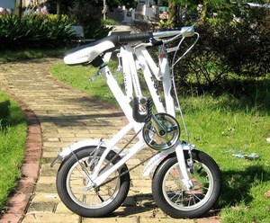 厂家新款 fitq 酷步12寸 超轻便 伸缩折叠车 折叠自行车