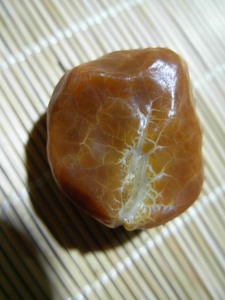 蒙古阿拉善天然戈壁龟背 冰珀龟纹血脉 鸡油黄玛瑙原石