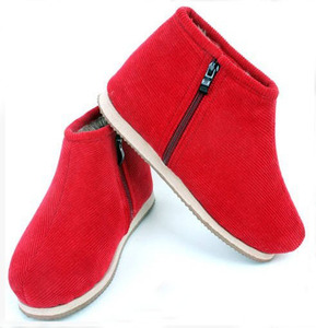 手工棉鞋居家毛毛鞋中老年冬季保暖鞋老棉鞋加绒加厚布棉鞋包邮