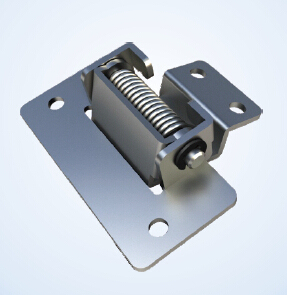 热卖90度定位金属液压缓冲带回位弹力铰链自动回位合页