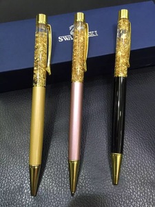 24k黄金金箔笔摆件圆珠笔批发送客户朋友教师节礼物公司l活动礼品