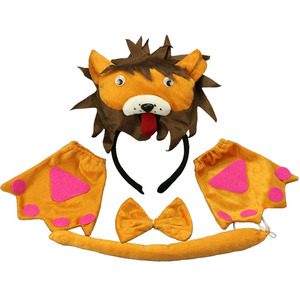 六一儿童节演出头饰道具成人儿童亲子舞台戏动物头箍狮子发卡