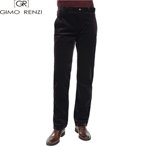 吉诺里兹GIMO RENZI正品商务休闲男士平绒保暖休闲裤M223-2510
