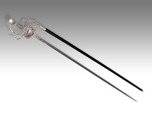 汉威金属古斯塔夫佩剑未开刃