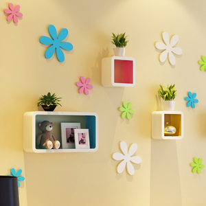 花朵墙饰贴格桑花立体墙贴3D可移除花朵型壁贴装饰儿童房壁饰