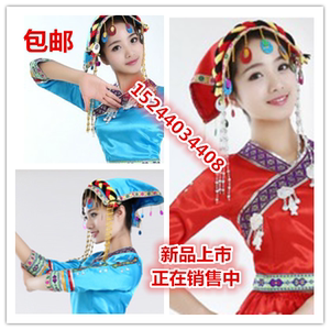 苗族彝族土家族演出服饰头饰少数民族布头饰黎族瑶族表演服布头饰