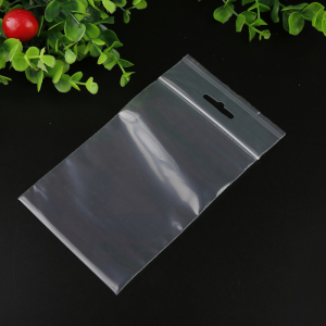 手提式自封袋10*18cm透明加厚10丝 飞机挂孔pe袋子密封口袋 现货