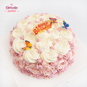 花丛 上海同城 创意生日蛋糕动物淡奶油乳脂裱花蛋糕祝寿妈妈儿童
