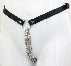 情趣铁链内裤t档 钉字裤另类调情透视诱惑内裤t字裤性感内裤女式