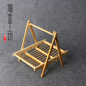 日式韩式烧烤木制品摆件木质挂肉架手工特色木制品挂肉架木制肉架