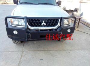 三菱速跑 改装保险杠 竞技前杠 防撞保护杠 绞盘杠前杠 前护杠