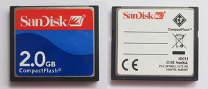 SanDisk闪迪 CF卡2G CF 2GB 用于工控/数控/机床/广告机等等