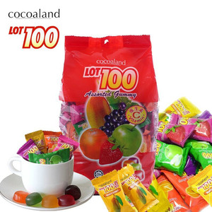 马来西亚一百份芒果味综合口味果汁软糖1000g儿童零食QQ橡皮糖果