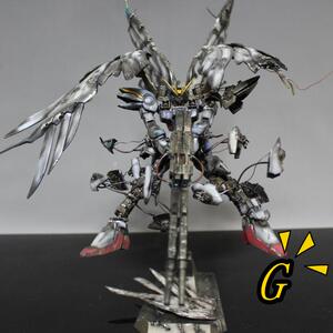 飞翼零式天使高达ew (代工战损成品) 万代高达 模型mg1/100