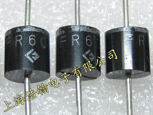 快恢复二极管 fr607 6a1000v r-6 mic全新原装 现货