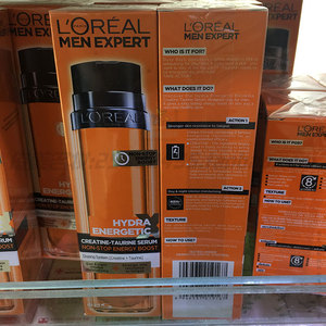 loreal原装境外进口欧莱雅男士护肤劲能长效精华露滋润控油腻50ml