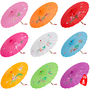 油纸伞舞蹈伞道具绸布伞油纸伞儿童跳舞演出伞吊顶装饰伞绘画伞