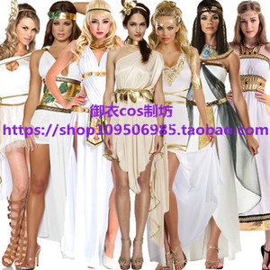万圣节成人服装男埃及法老衣服艳后服装王子公主罗马女古希腊长裙