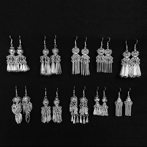 983人付款淘宝蒙文耳环蒙古元素耳坠蒙风特色耳饰长款少数民族舞演出