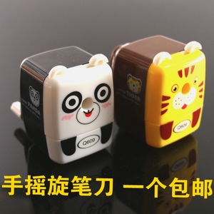 手摇旋笔刀实用削笔器 手摇旋转木马削笔器 学生削笔刀