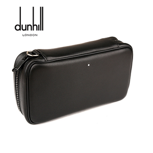 英国原装进口dunhill登喜路烟斗包真皮三斗包斗客