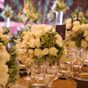 eliza高端精美婚礼花艺设计定制商务会议鲜花酒会宴会桌花长桌花