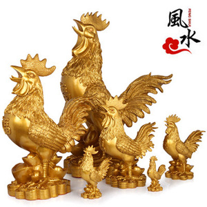 金鸡摆件仿纯铜鸡纯铜大公鸡创意装饰卧室工艺品摆设12十二生肖鸡