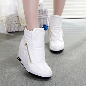 潮2015新款秋款内增高单鞋高邦内曾高运动女鞋内真高休闲高帮