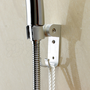 淋浴手喷花洒座花洒配件固定座可调太空铝花洒座淋浴带挂钩包邮