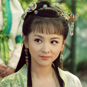 红楼梦黛玉传薛宝钗邓莎同款头饰 流苏发夹边夹古装汉服表演发饰