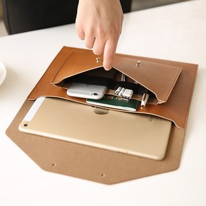 韩国气质皮革公文包时尚iPad包男女商务工作旅行收纳包文件包