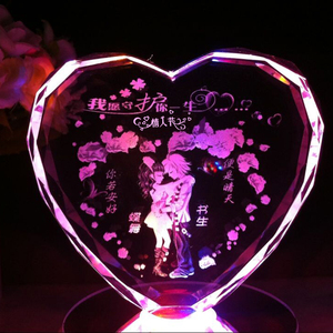 个性刻字情人节水晶音乐盒定制照片新奇创意生日礼物送男女友惊喜