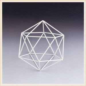 铁丝框架式正二十面体立体几何模型初中数学教学配套教具学生学具