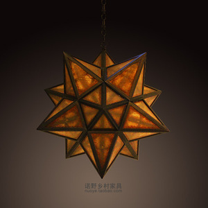 摩拉维亚之星ii 岁月钢铁吊灯 欧式复古灯饰 loft工业乡村家具灯