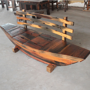 老船木沙发椅 个性古船 茶桌船型椅 沉船木家具休闲别墅客厅特价