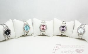 新款韩版镶钻女士女孩石英手镯表 小清新时装表 手表