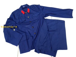 演出服 65式海军军装仿制品 海军蓝色的确良布料军装(不含领章)