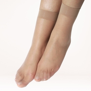 透明脚尖包芯丝短丝袜